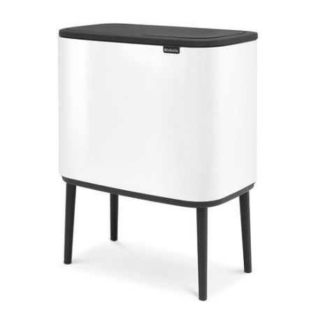 BRABANTIA Poubelle 36 L Blanche - Bo Touch Bin