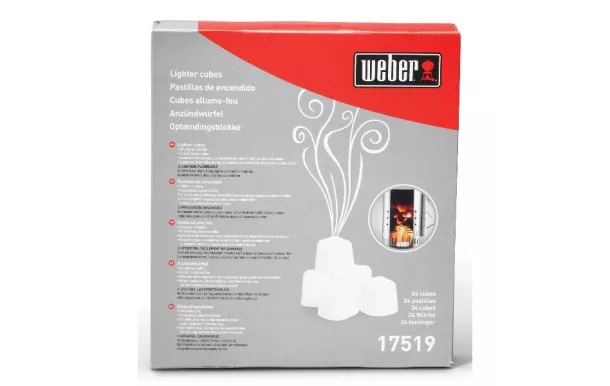  WEBER Boîte de 24 cubes allume-feux blancs avis moins cher