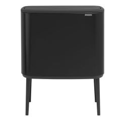 BRABANTIA Poubelle 36 L Noire Mat - Bo Touch Bin