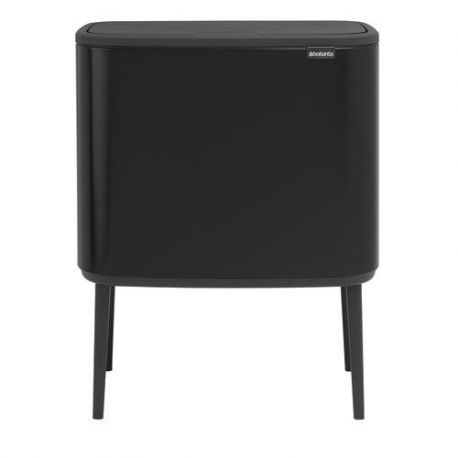 BRABANTIA Poubelle 36 L Noire Mat - Bo Touch Bin