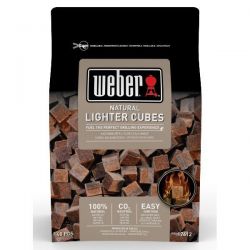 WEBER Boîte de 48 cubes allume-feux bruns