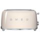 SMEG Toaster 4 tranches Crème Années 50 - TSF02CREU