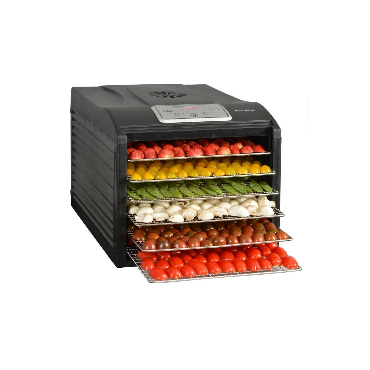 KITCHENCHEF Déshydrateur 6 plateaux Inox SECCO6BLACK