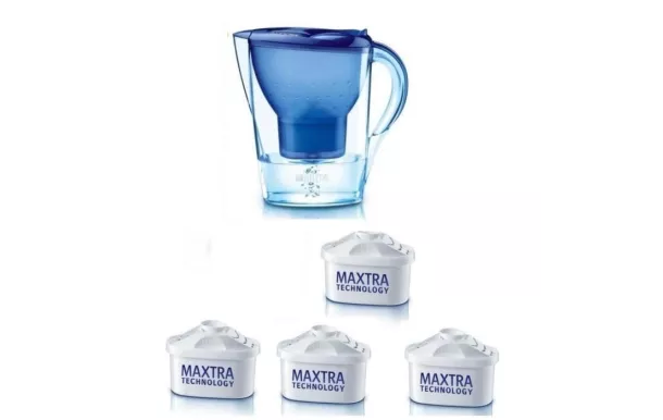 BRITA CARAFE MARELLA 4 MOIS MAXTRA+ BLEUE