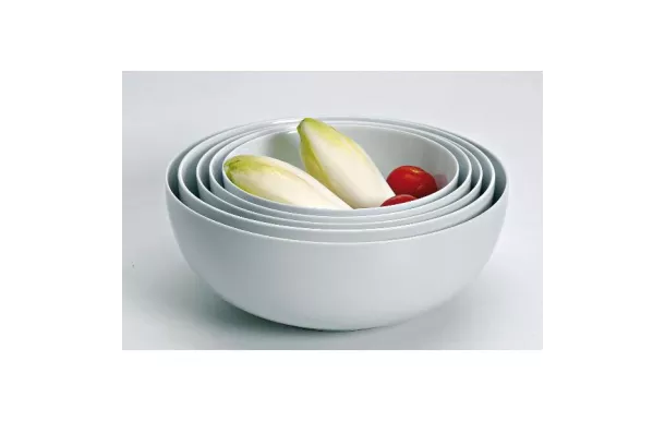 GIRARD Saladier boule blanc Sahara empilable 25 cm