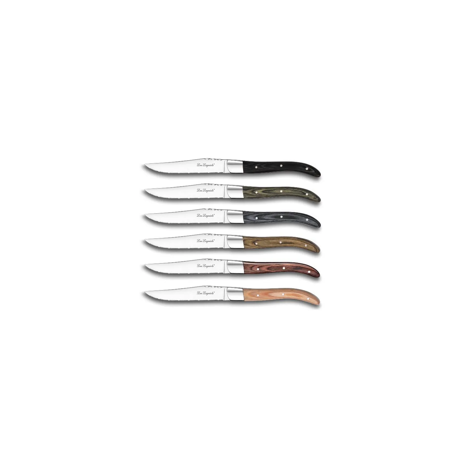 AMEFA Coffret de 6 couteaux à steak Louis - Lou Laguiole®