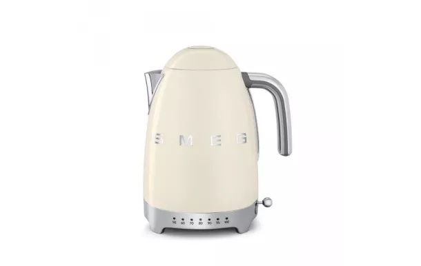 SMEG Bouilloire 1,7 L Années 50 Crème avec température réglable  
