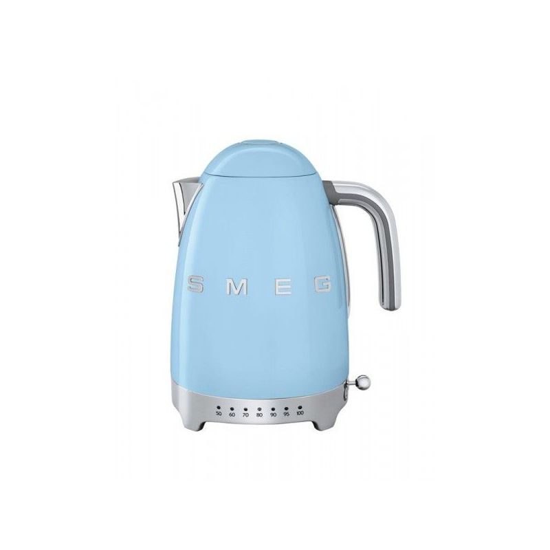 SMEG Bouilloire 1,7 L Annees 50 Bleu azur avec temperature reglable