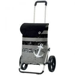 ANDERSEN Poussette de marché 39 L - Royal Shopper Aluminium Meer Noir