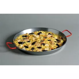  LA VALENCIANA Plat à paëlla Acier Poli 80 cm