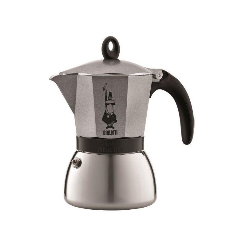 BIALETTI Cafetiere italienne 6 tasses Moka Induction Anthracite
