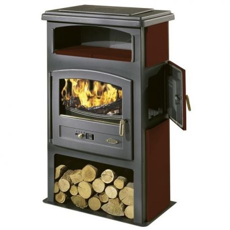 GODIN Poele à bois eco 11,5 KW 363102CARMIN