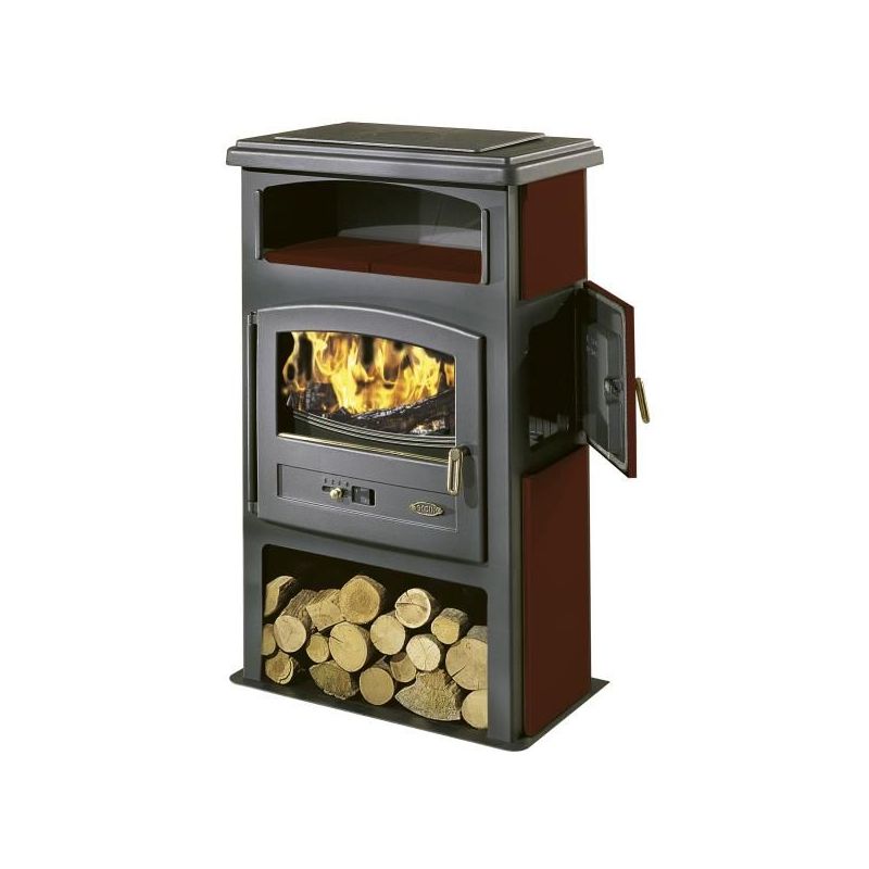 GODIN Poele à bois eco 11,5 KW 363102CARMIN