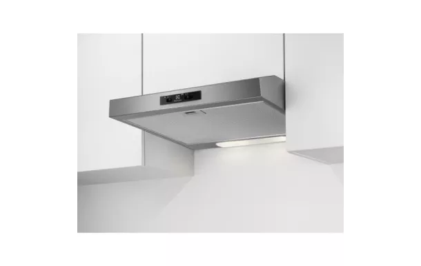 ELECTROLUX Hotte visière 60 cm 272 m3/h silver - EFU216S