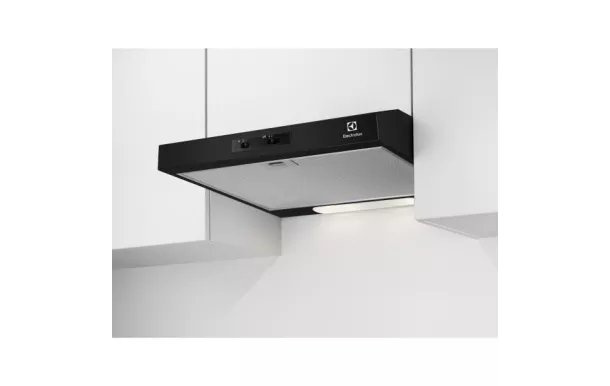 ELECTROLUX Hotte visière 60 cm 272 m3/h noire - EFU216K