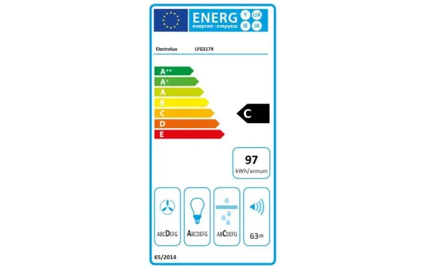 ELECTROLUX Groupe filtrant 70 cm inox 600 m3/h LFG517X