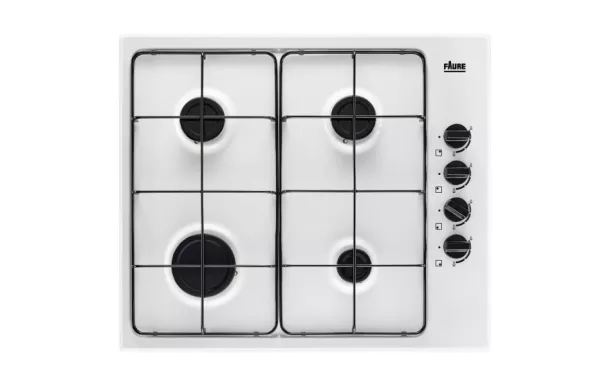 FAURE Table de cuisson gaz 4 brûleurs dont 1 rapide 3 kW - FGH62414WA