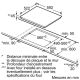 SIEMENS Table vitrocéramique 3 foyers ET631BK17E