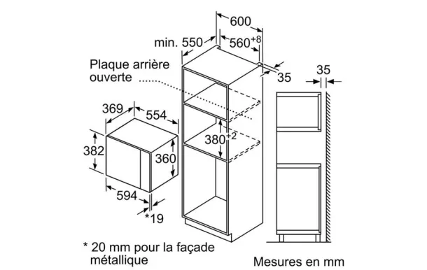 achat micro ondes encastrable BOSCH BFL553MS0 pas cher avis 