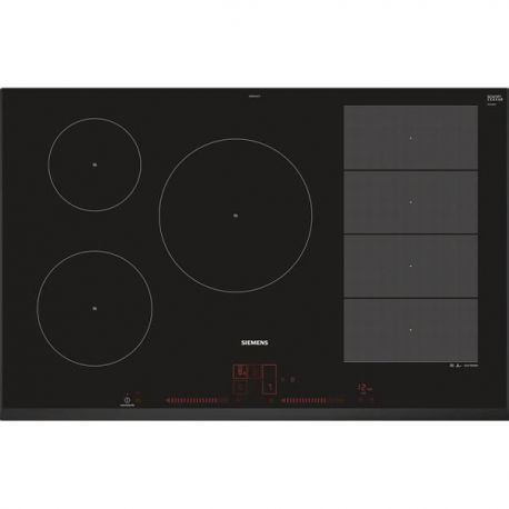 SIEMENS Table induction 80 cm 5 foyers EX851LVC1F