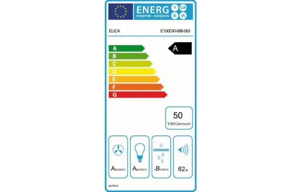 ELICA Hotte décorative 90 cm inox 603 m3/h - PRF0097373
