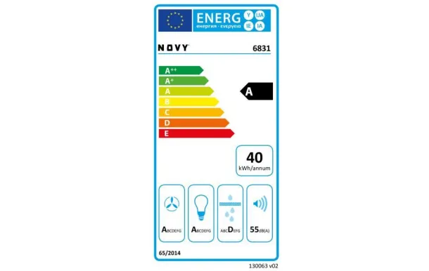 NOVY Hotte plafond 90 cm 815 m3/h blanche D6831