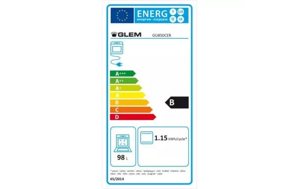 piano de cuisson rustique noir GLEM GU850CER