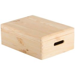 ASTIGARRAGA Caisse de rangement en pin massif 40x30x14cm