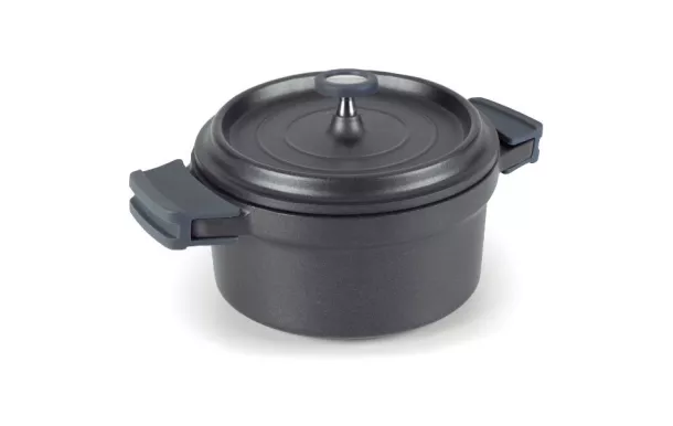 cocottes fonte LACOR Cocotte ronde 20 cm Noire - Fundicion ovale ronde ceramique pas cher