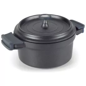 cocottes fonte LACOR Cocotte ronde 24 cm Noire - Fundicion ovale ronde ceramique pas cher