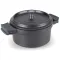 cocottes fonte LACOR Cocotte ronde 28 cm Noir - Fundicion ovale ronde ceramique pas cher