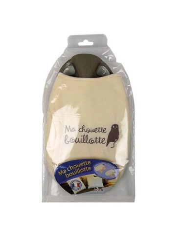 LAGUELLE Bouillotte chouette avec housse polaire