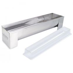 SCRAPCOOKING Moule à bûche inox 30 cm avec insert