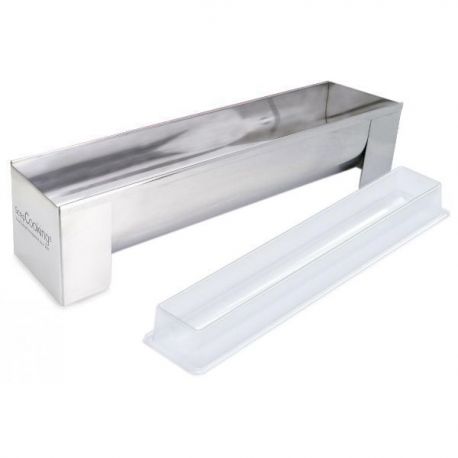 SCRAPCOOKING Moule à bûche inox 30 cm avec insert