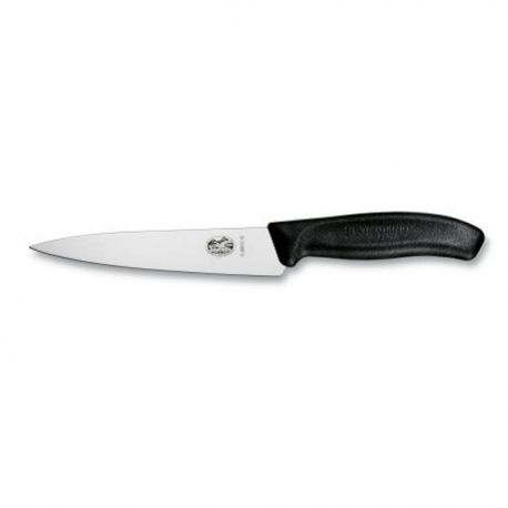 VICTORINOX Couteau à découper & éminceur 15 cm Noir