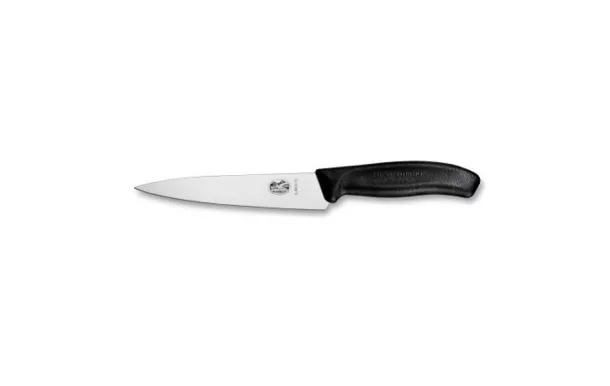 VICTORINOX Couteau à découper & éminceur 15 cm Noir
