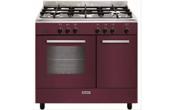cuisiniere butanette 90 cm rouge GLEM GA960PCGBR