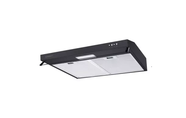ROSIERES Hotte visière 60 cm 348 m3/h noire - RHC638/1PN