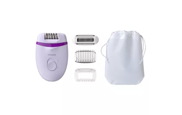 PHILIPS Épilateur compact Violet - Satinelle Essential - BRE275.00