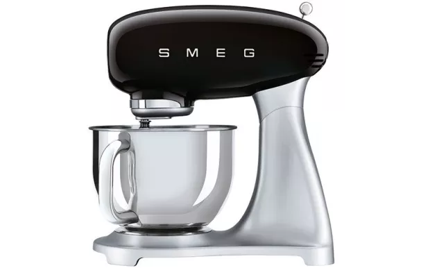 SMEG Robot sur socle 4.8 L Inox et Noir Années 50 - SMF02BLEU