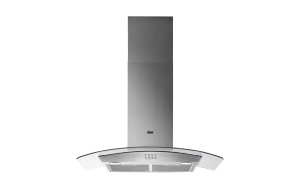 FAURE Hotte décorative galbée 90 cm 500 m3/h inox et verre - FHC97551X