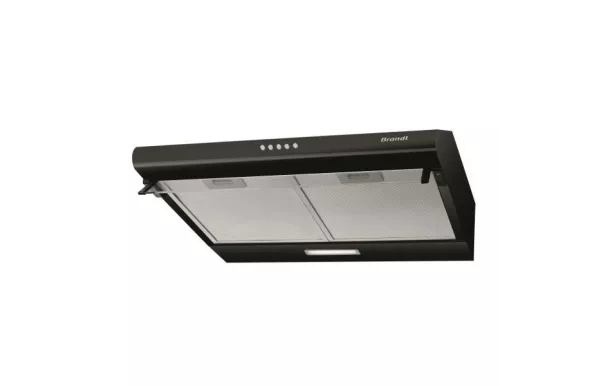 BRANDT Hotte visière 60 cm 321 m3/h noir - BHC9602B