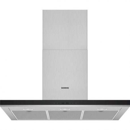 SIEMENS Hotte décorative 90 cm inox et verre 718 m3/h - LC97BHP50