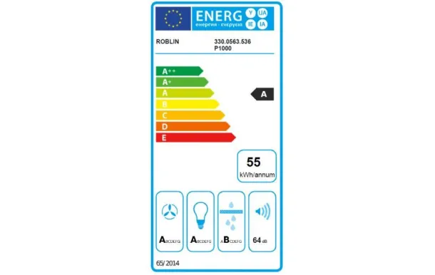  hotte decorative murale blanche camelia ROBLIN 5630306