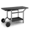 FORGE ADOUR Table roulante acier noir et gris clair mat