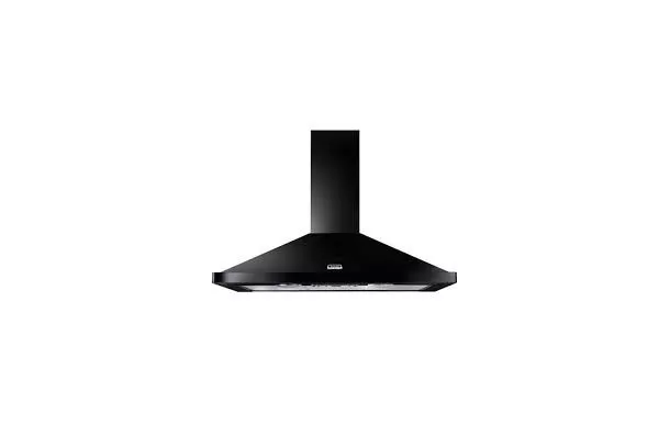 hotte decorative Hotte FALCON 110 Noire/Chrome - LEIHDC110BC/-EU  murale noire inox pas cher