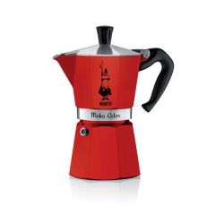 BIALETTI Cafetière 3 tasses Moka Color rouge                         