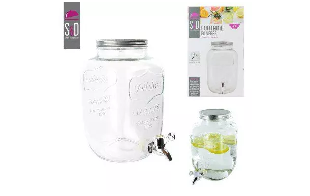 SAVEUR & DEGUSTATION Fontaine à boissons 4 L