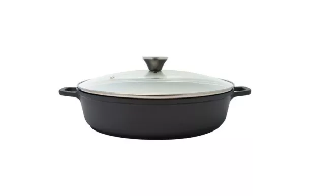  BAUMALU Mijoteuse basse 32 cm / 5 L casserole serie de casseroles inox pas cher avis