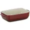 KELA PLAT CERAMIQUE ROUGE MALIN 22.5X12.5X6CM [-]